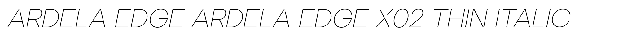 Ardela Edge ARDELA EDGE X02 Thin Italic image